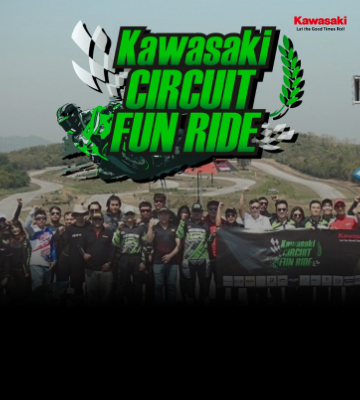 Kawasaki คัมแบ็คงานทางเรียบ  ประเดิมสนามแรกกับงาน Kawasaki Circuit Fun Ride ที่สนามแก่งกระจาน จ.เพชรบุรี