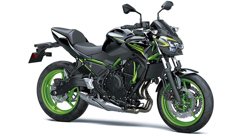 Z650 (2020) : Candy Lime Green / Metallic Spark Black (2021)