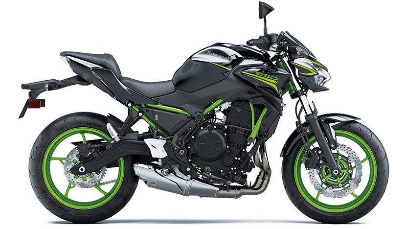 Z650 (2020) : Candy Lime Green / Metallic Spark Black (2021)