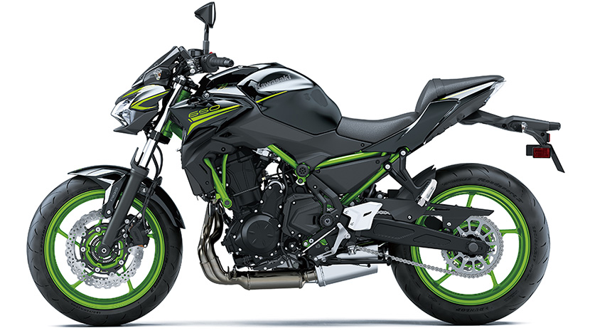 Z650 (2020) : Candy Lime Green / Metallic Spark Black (2021)