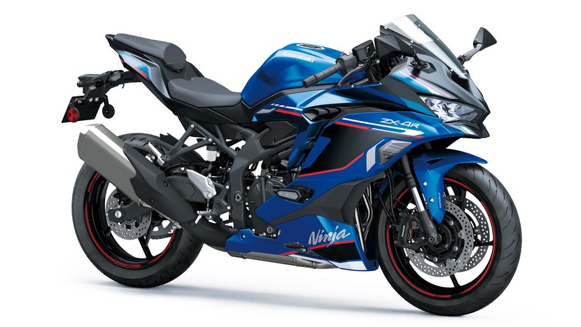 Ninja ZX-4R SE : Candy Plasma Blue / Metallic Flat Spark Black (SE) (2024)