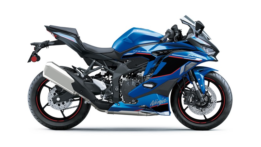 Ninja ZX-4R SE : Candy Plasma Blue / Metallic Flat Spark Black (SE) (2024)