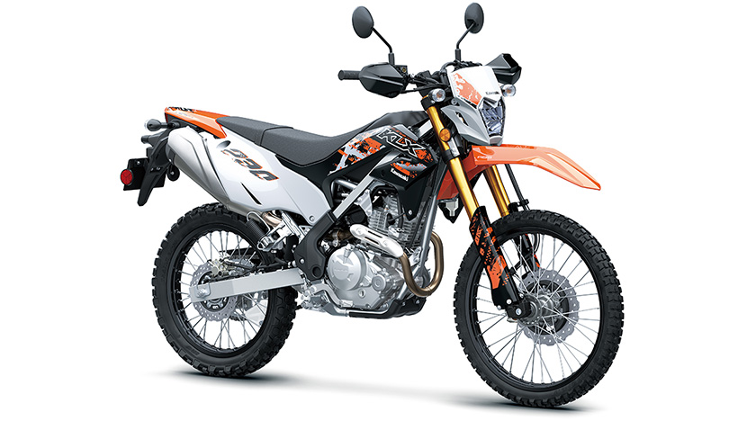 KLX230 SE : Vivid Orange / Ebony (SE) (Non ABS) (2023)