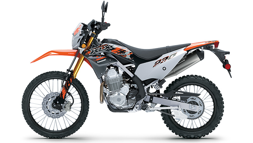 KLX230 SE : Vivid Orange / Ebony (SE) (Non ABS) (2023)