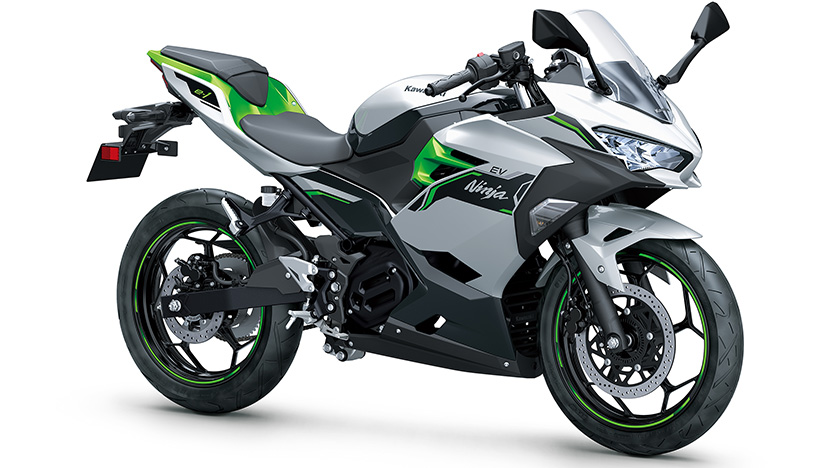 Ninja e-1 : Metallic Bright Silver / Metallic Matte Lime Green / Ebony (2025)