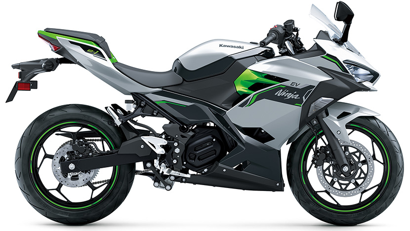 Ninja e-1 : Metallic Bright Silver / Metallic Matte Lime Green / Ebony (2025)