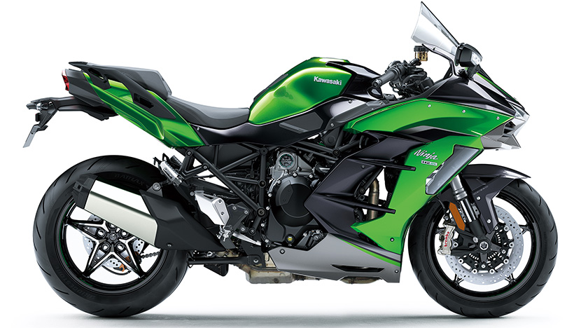 Ninja H2 SX SE+ : Emerald Blazed Green / Metallic Graphite Gray / Metallic Diablo Black