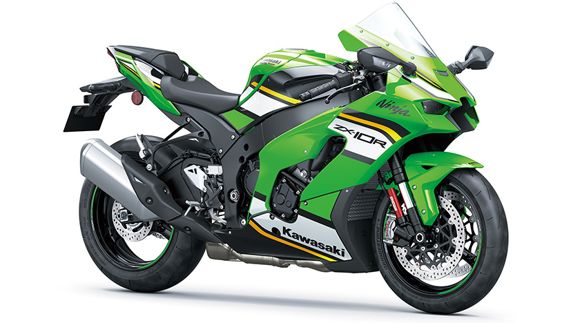 Ninja ZX-10R : Lime Green / Ebony / Pearl Blizzard White (2025)