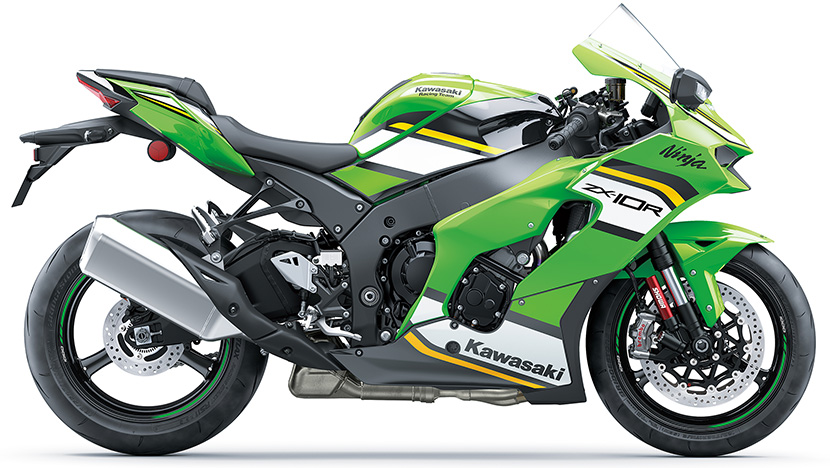 Ninja ZX-10R : Lime Green / Ebony / Pearl Blizzard White (2025)