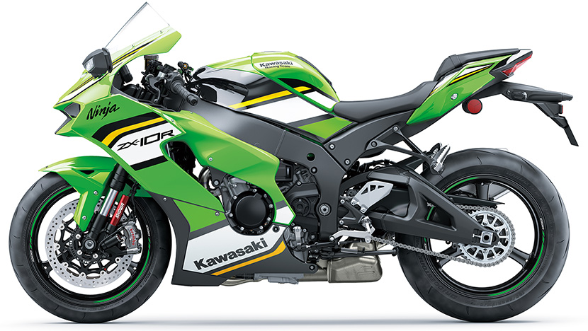 Ninja ZX-10R : Lime Green / Ebony / Pearl Blizzard White (2025)