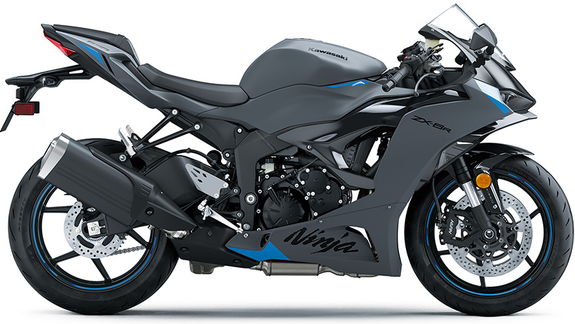 Ninja ZX-6R : Metallic Matte Dark Gray / Ebony (2025)