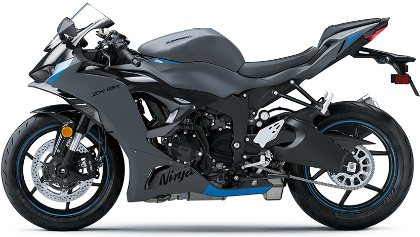 Ninja ZX-6R : Metallic Matte Dark Gray / Ebony (2025)
